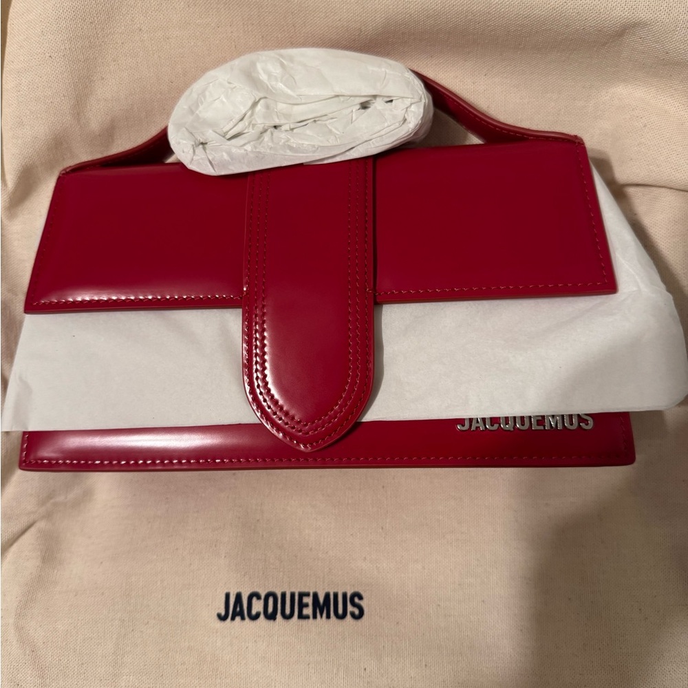 Jacquemus the large bambino red bag - Picture 4 of 10